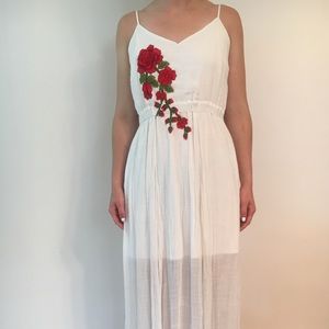 Bohemian hippie spaghetti strap dress